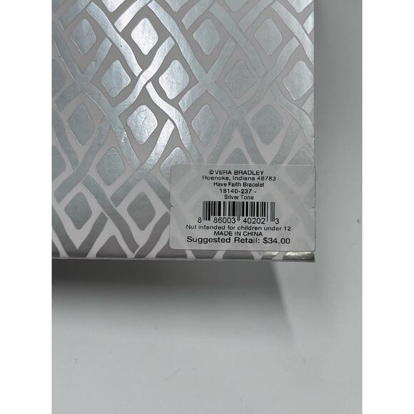 VERA BRADLEY SILVER PLATED HAVE FAITH CROSS BRACELET NWT MSRP
$34 - Picture 7 of 12